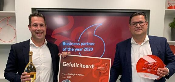 RSE telecom & ICT winnaar Vodafone 'Business Partner of the Year 2020'.